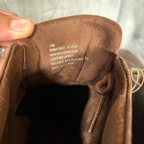 Børn Leather Chukka Boots Brown Handcrafted Comfort Casual – Men’s 13M - Picture 7 of 9